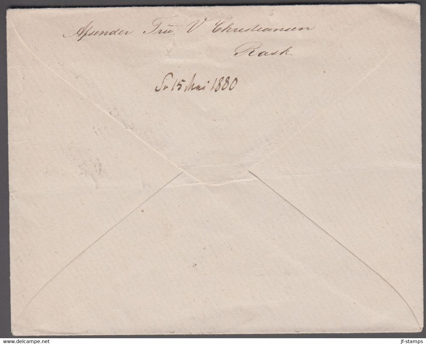 1880. DANMARK. Cover (tears) Used For A Parcel (Jordskogger) To Stiftamtmand Regenbur... () - JF418908 - ...-1851 Prephilately