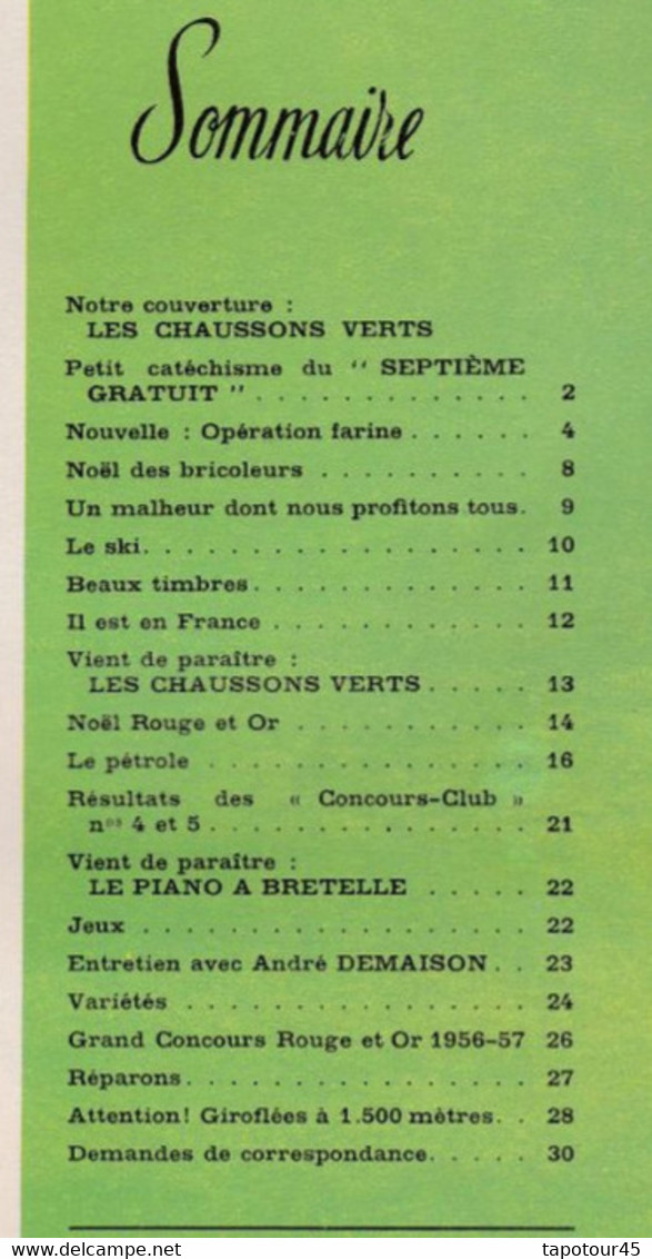 C 21/Revues Rouge OR > R O N=° 6 1956 > 30 Pages A5 - Bibliothèque Rouge Et Or