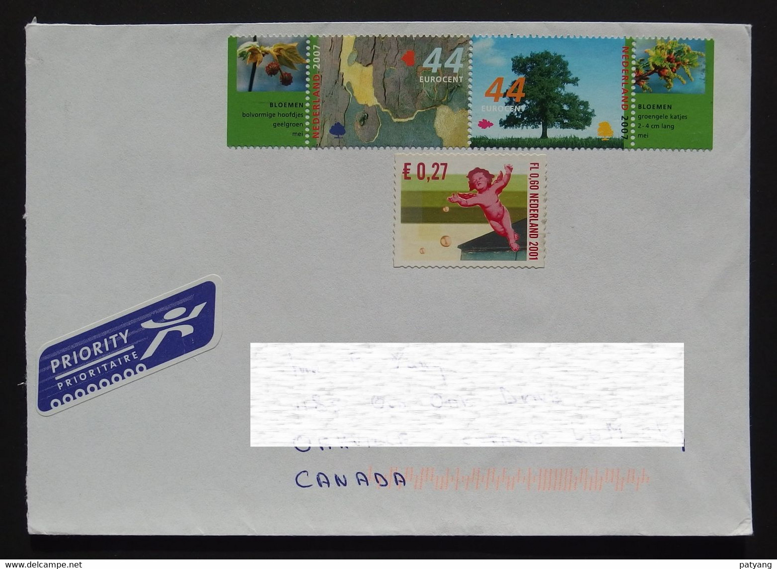 2014 Netherlands To Canada Cover - Covers & Documents