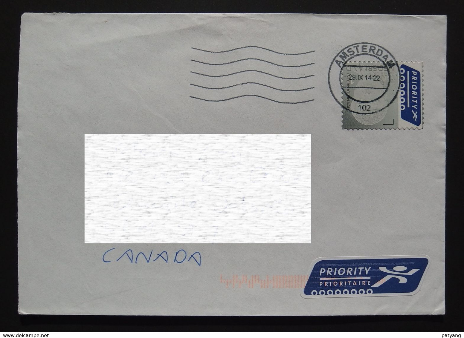 2014 Netherlands To Canada Cover - Lettres & Documents