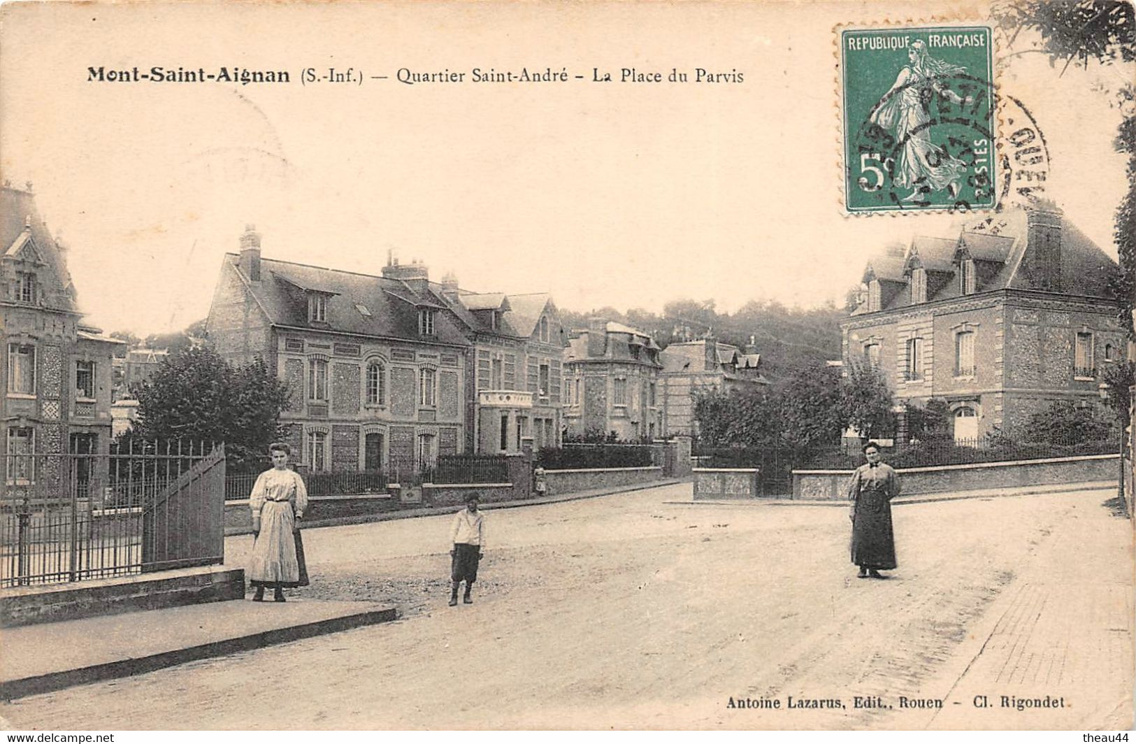 ¤¤  -  MONT-SAINT-AIGNAN   -  Quartier Saint-André  -  La Place Du Parvis       -  ¤¤ - Mont Saint Aignan