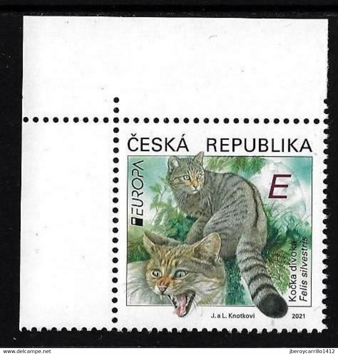 CHECA, REP. /CZECH REP. /CESKA REP.  -EUROPA 2021 -ENDANGERED NATIONAL WILDLIFE"- SERIE De 1 V. - CH - 2021