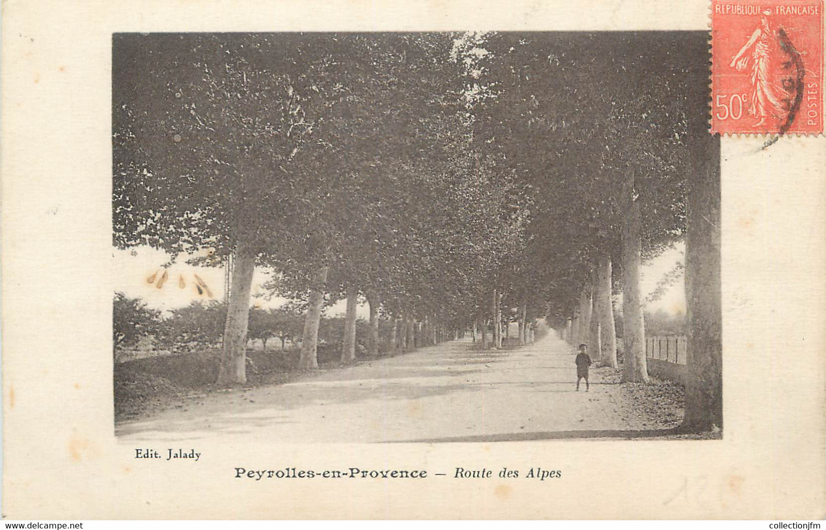 CPA FRANCE 13 " Peyrolles En Provence, Route Des Alpes" - Peyrolles