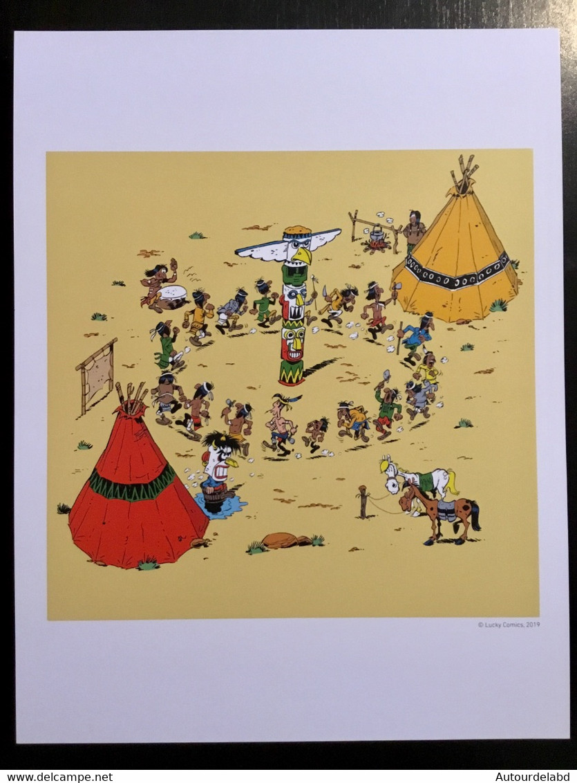 Ex Libris / Dessin / Illustration LUCKY LUKE Par Morris (BD) - Illustratori M - O