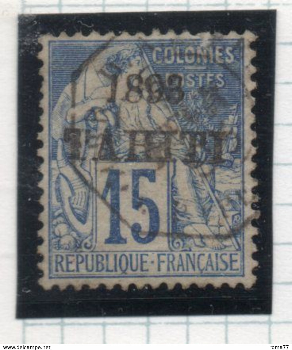 37CRT487 - TAHITI TAITI 1893 , Yvert N. 24 Usato. - Oblitérés