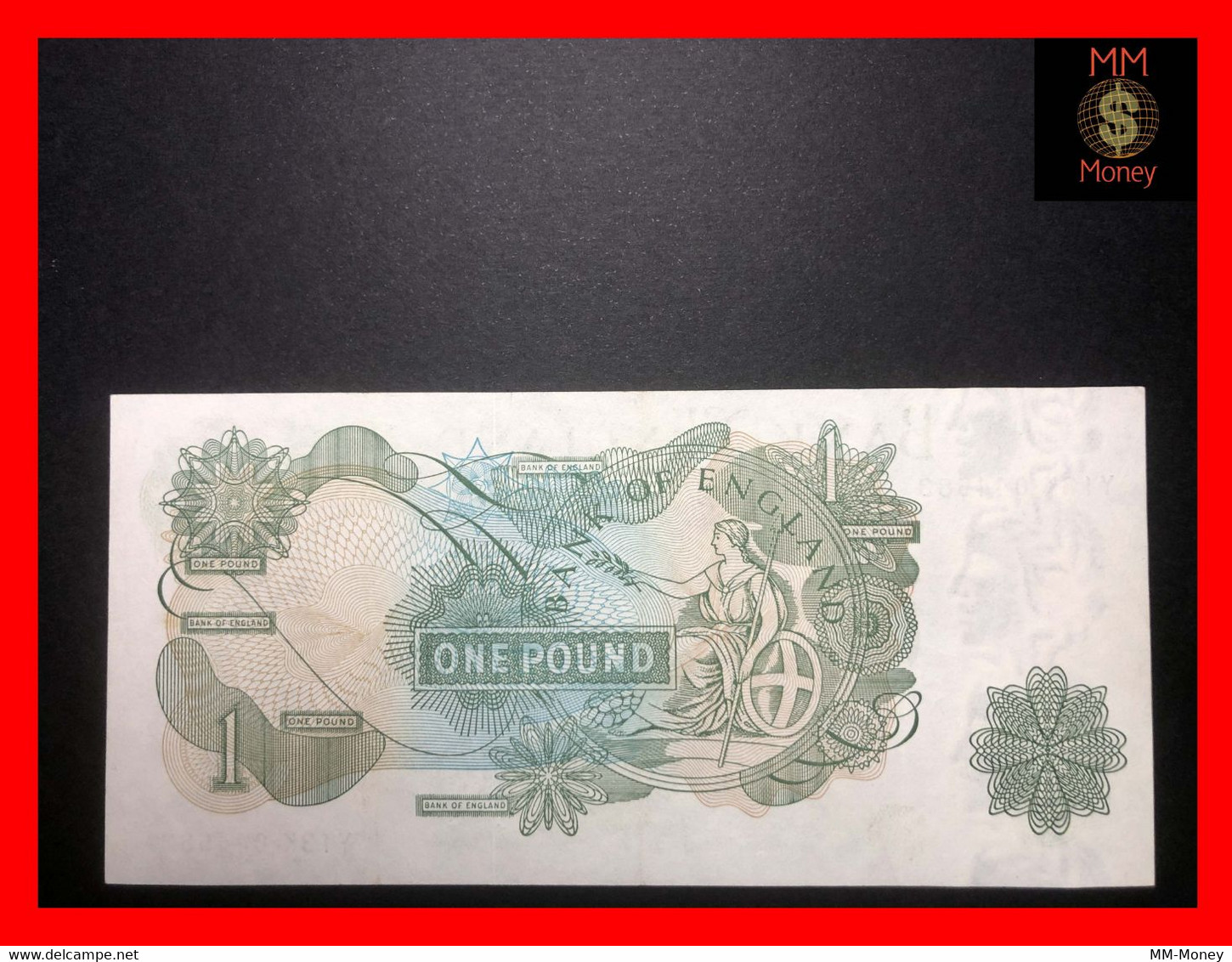 United Kingdom - England - Great Britain  1 £  1977   P. 374  "sig. G.B. Page"    AU ++ - 1 Pound