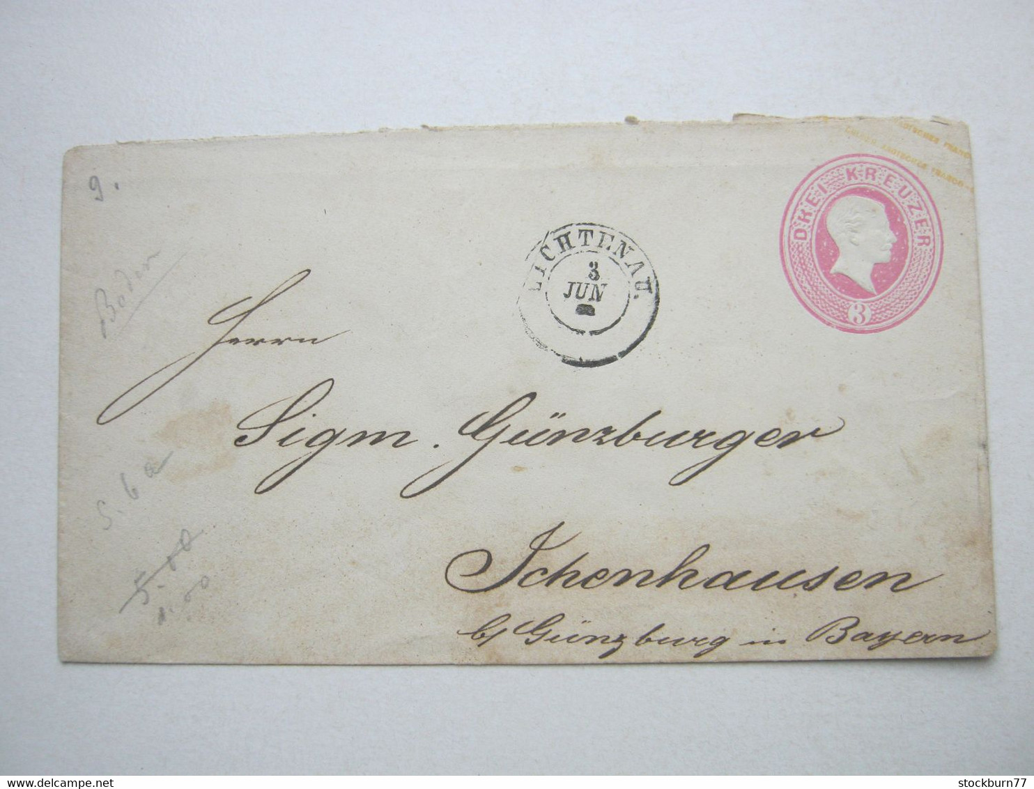 LICHTENAU      , Klarer Stempel Auf Ganzsache - Postal  Stationery