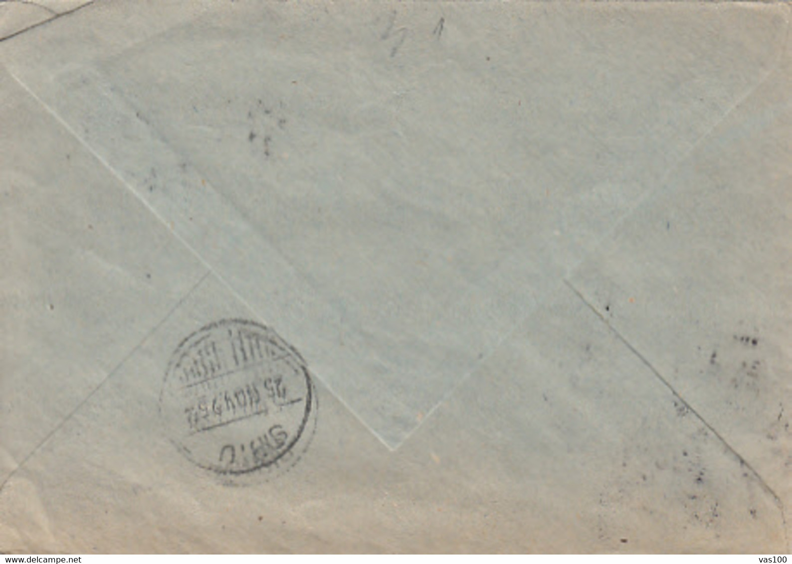 CIVIL MEDAL, STAMP ON REGISTERED MEDICAL SCIENCE SOCIETY HEADER COVER, 1952, ROMANIA - Covers & Documents
