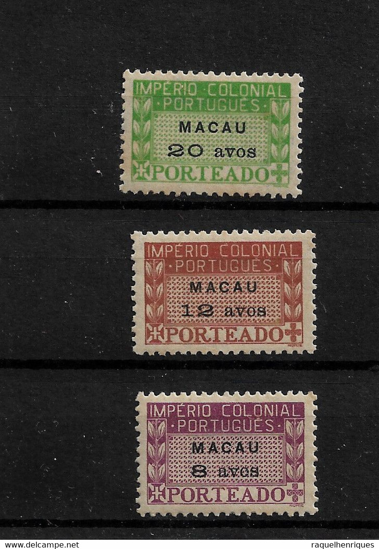 Postage due - PORTUGAL MACAU - PORTEADO 1947 IMPERIO COLONIAL
