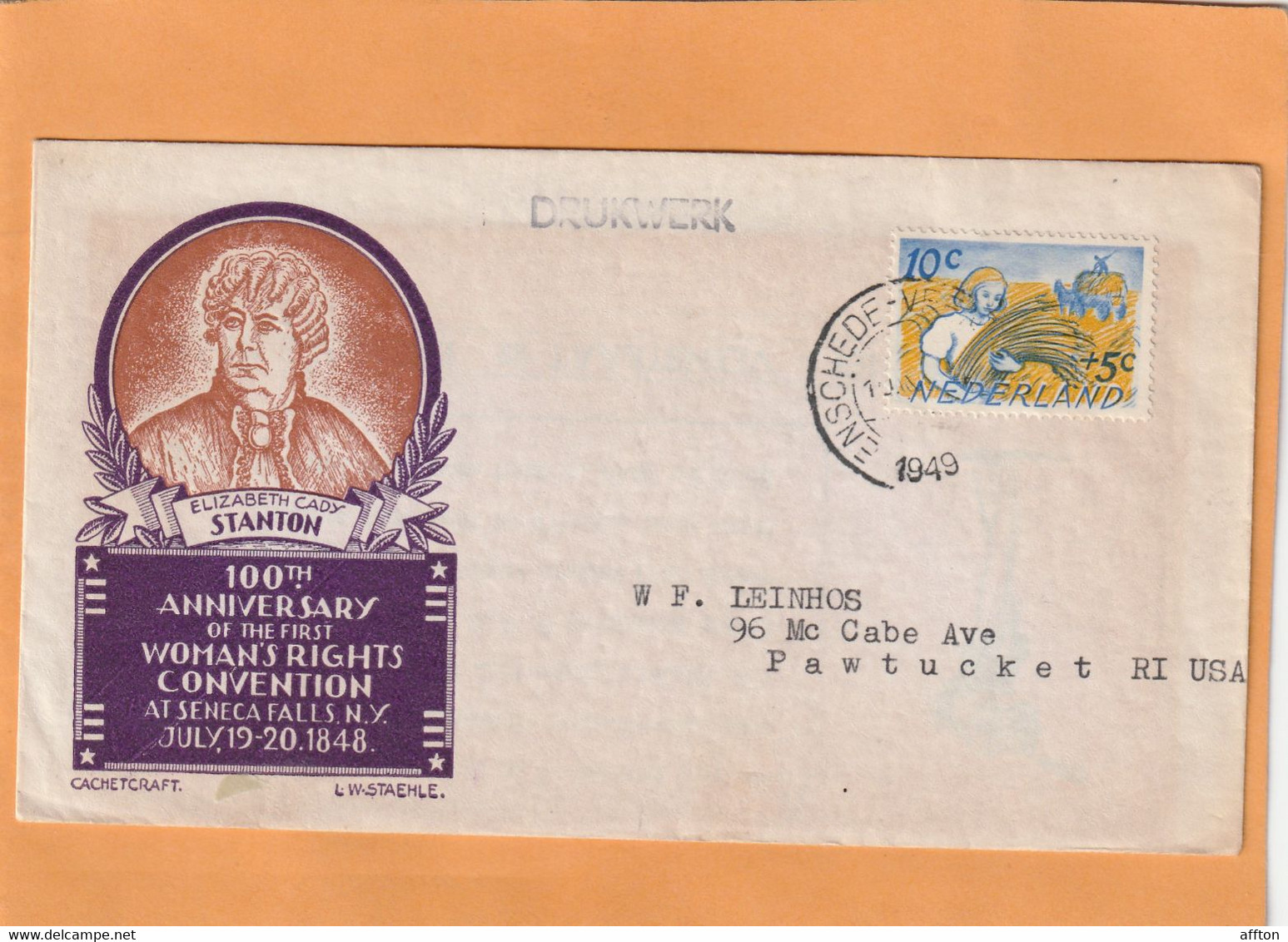 Netherlands 1949 Cover Mailed To USA Nice Usage - Altri & Non Classificati