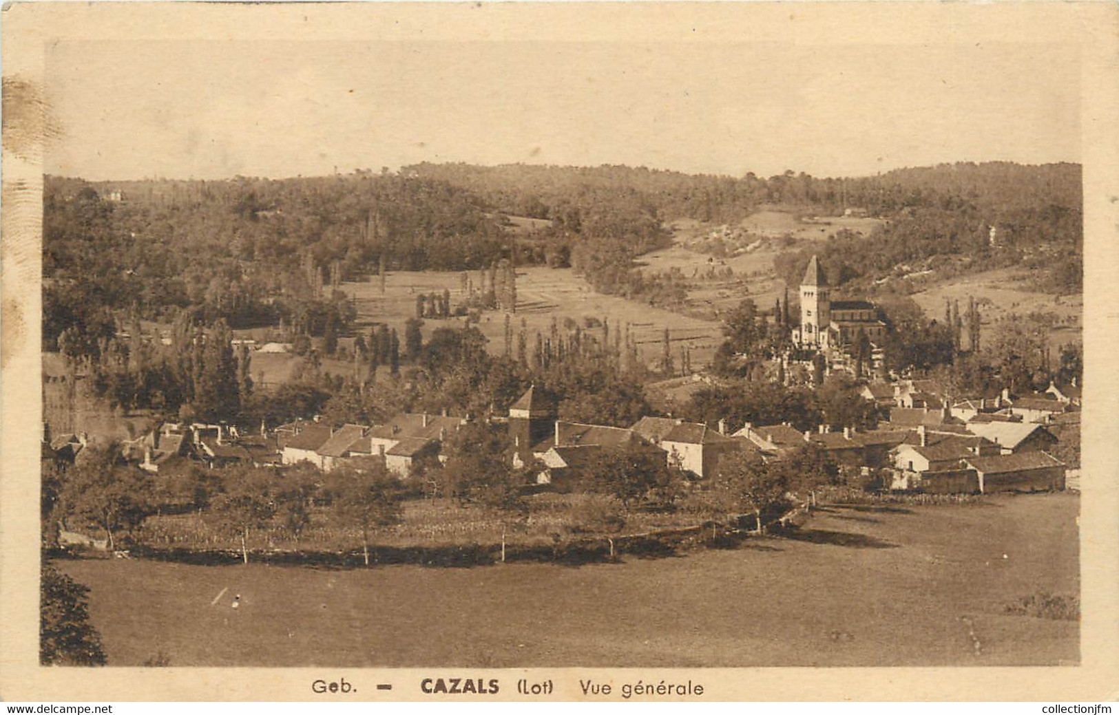 CPA FRANCE 46 " Cazals, Vue Générale" - Cazals