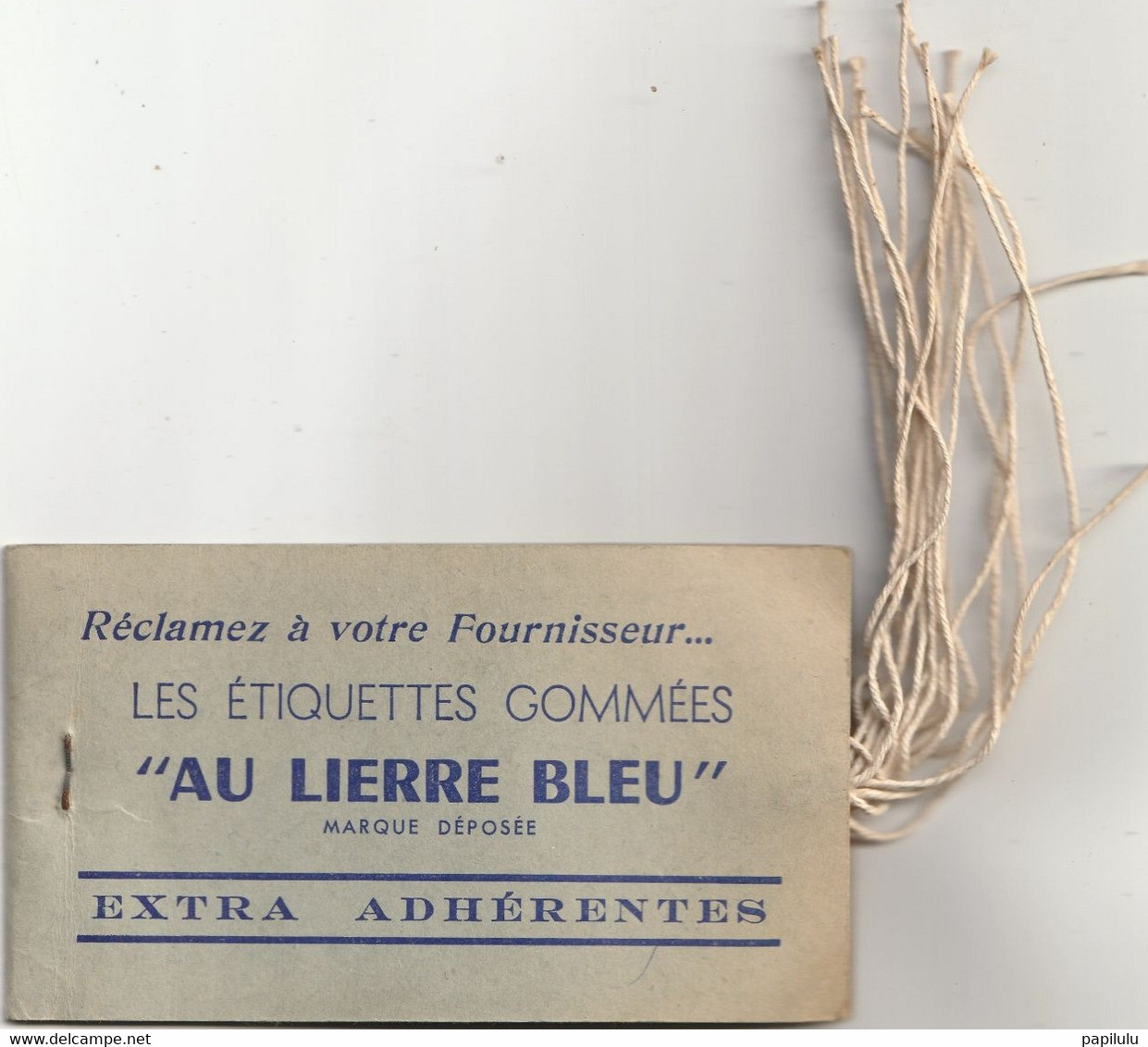 AUTRES COLLECTIONS 30 : Au Lierre Bleu 10 étiquettes Bagages ( Manque Une étiquette ) - Baggage Labels & Tags