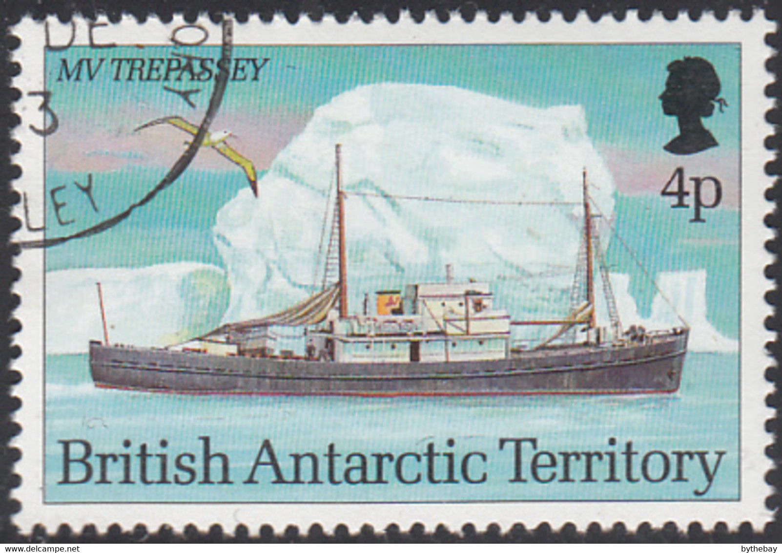 British Antarctic Territory 1993 Used Sc #205 4p MV Trepassey Research Ships - Gebraucht