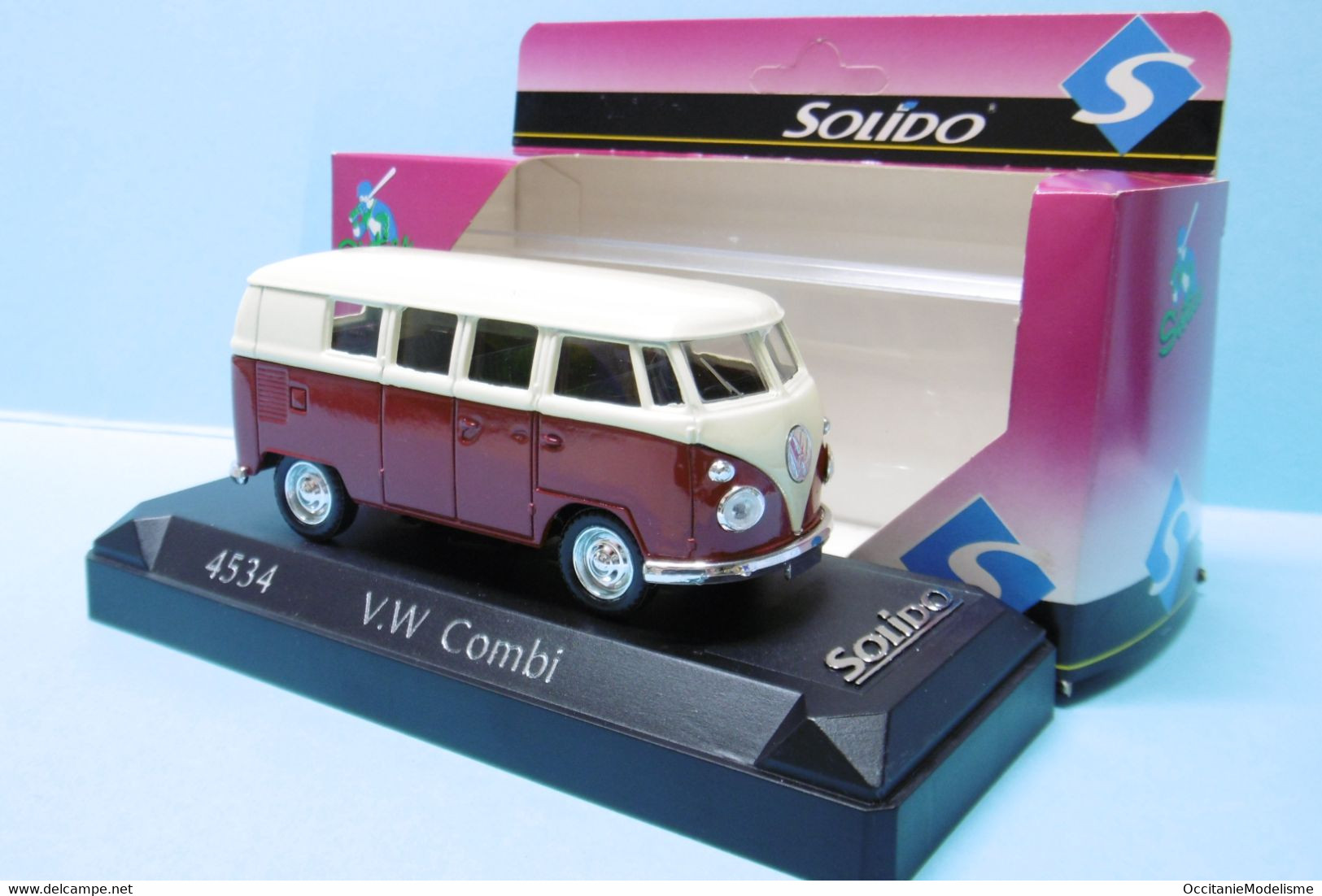 Solido - Solido Sixties - VOLKSWAGEN VW COMBI BUS réf. 4534 BO 1/43