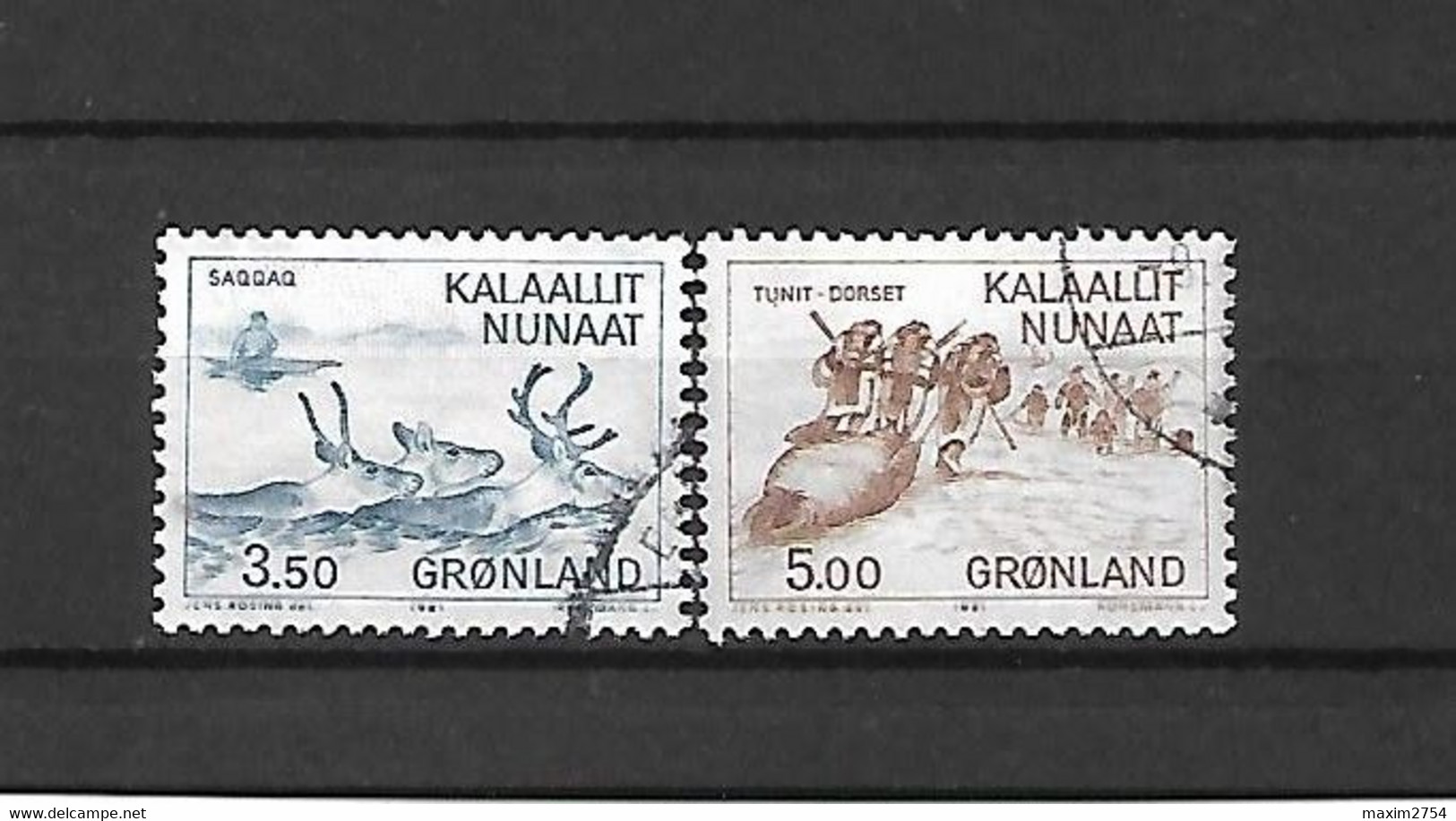 GROENLANDIA - 1981 - N. 114/15 - N. 116 - N. 117 - N. 118 - N. 119/20 USATI (CATALOGO UNIFICATO) - Other & Unclassified