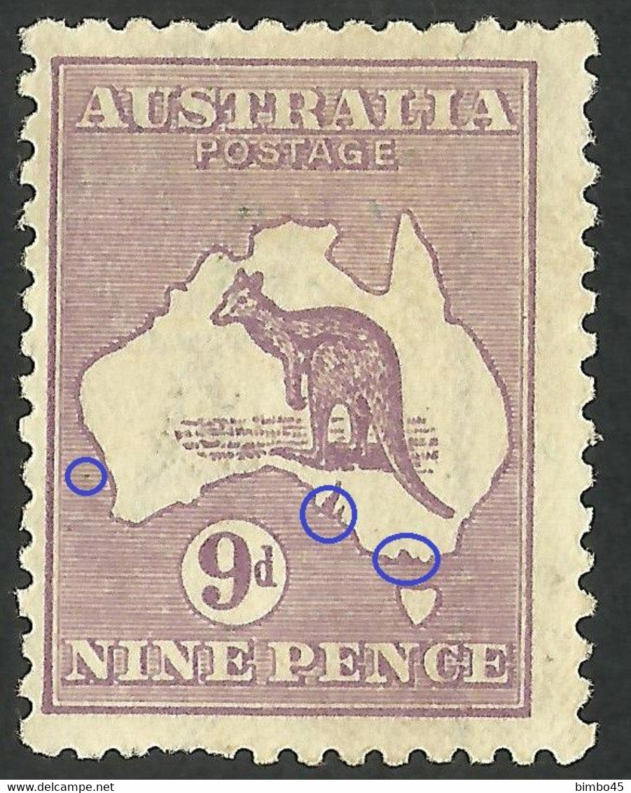 Errors & Variety--AUSTRALIA --Kangaroos --MLH --unused Stamp---thick Paper--start Offers--the Best Offer - Neufs