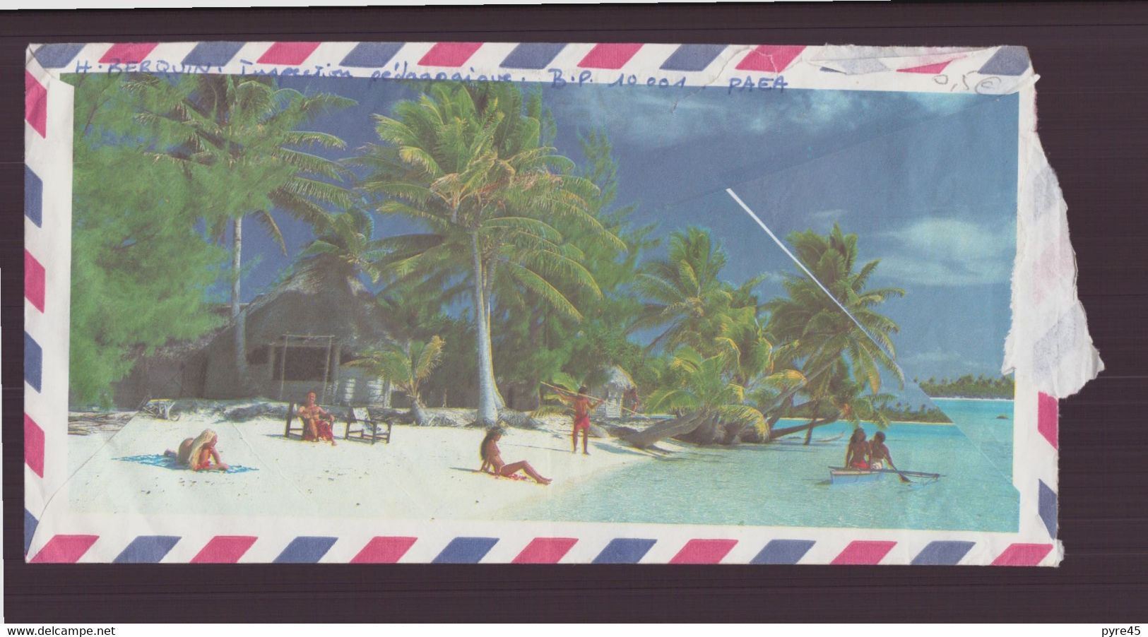 Polynésie Française, Enveloppe Du 19 Septembre 1985 De Tahiti Pour Montargis - Storia Postale