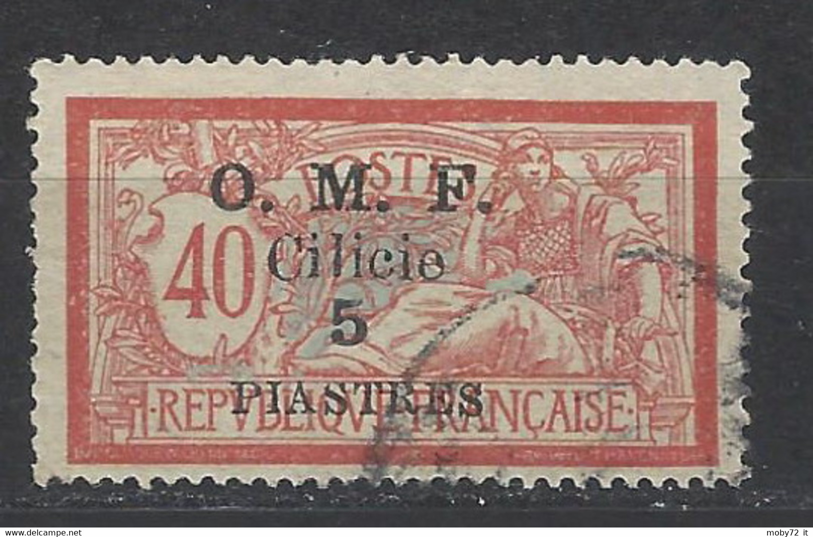 Turchia - Cilicia - 1920 - Usato/used - Overprint - Mi N. 76 - Oblitérés