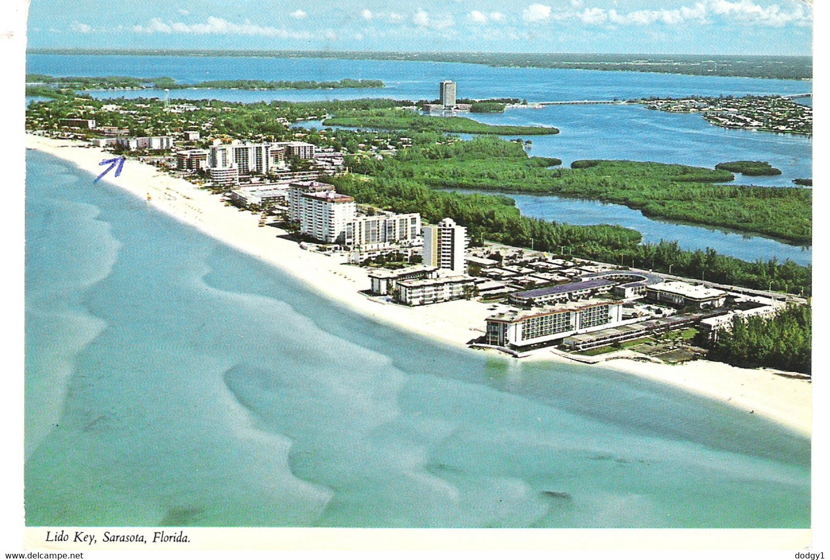 LIDO BEACH, SARASOTA, FLORIDA, UNITED STATES. USED POSTCARD Fd4 - Sarasota