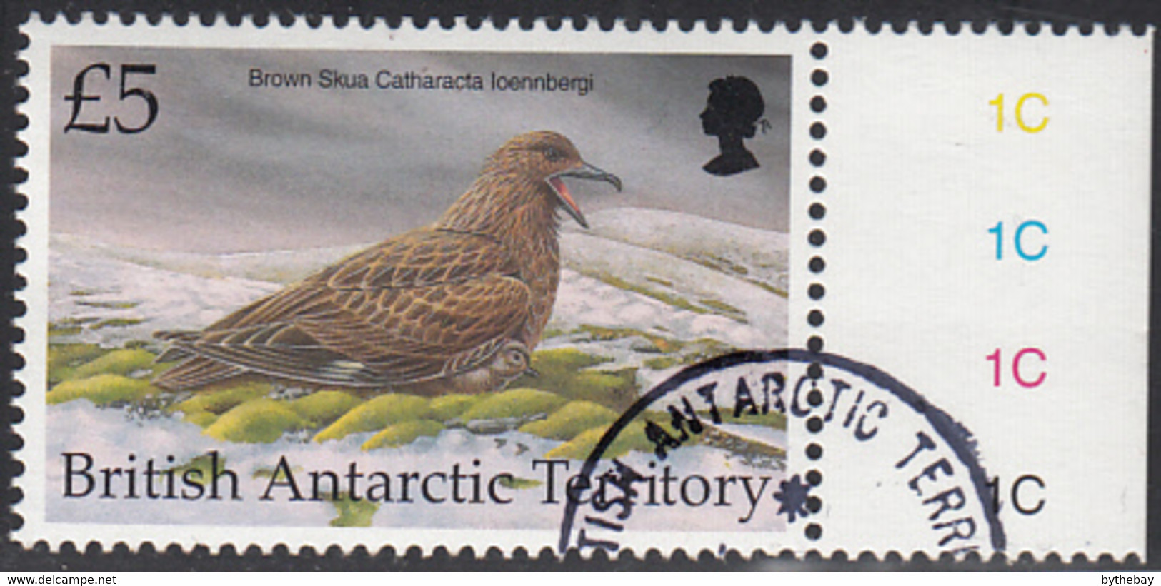 British Antarctic Territory 1998 Used Sc #274 5pd Brown Skua Birds - Gebraucht