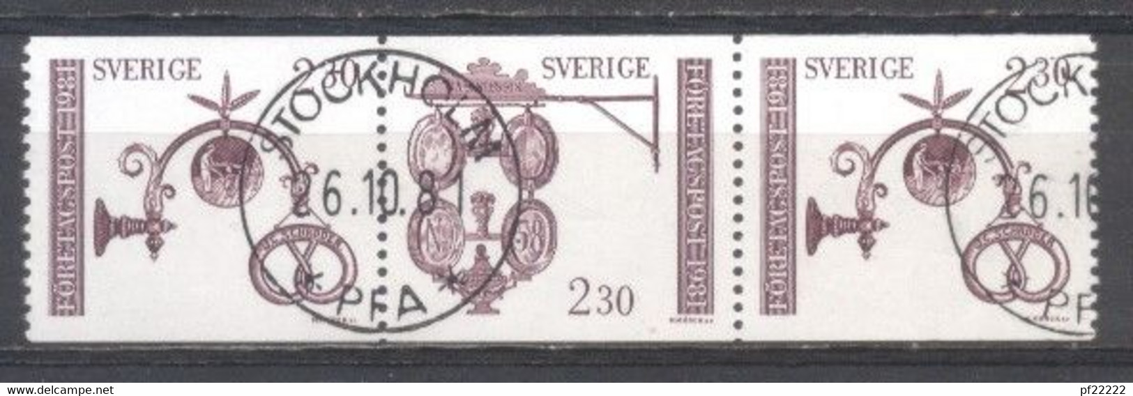 Suède, 1981, Yvert 1140,1141, Obliteré, - Other & Unclassified