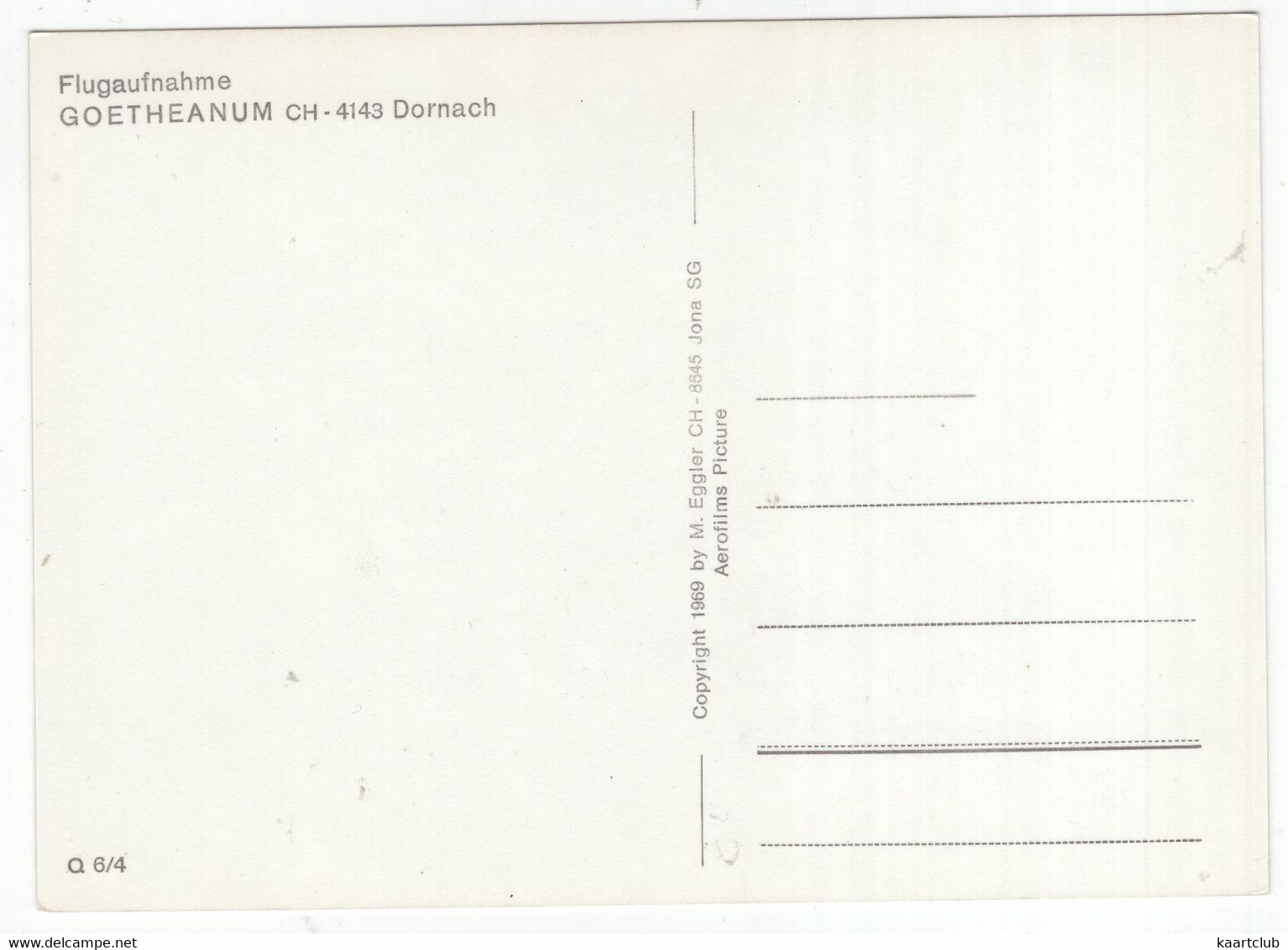 Goetheanum CH-4143 Dornach - Flugaufnahme - Dornach