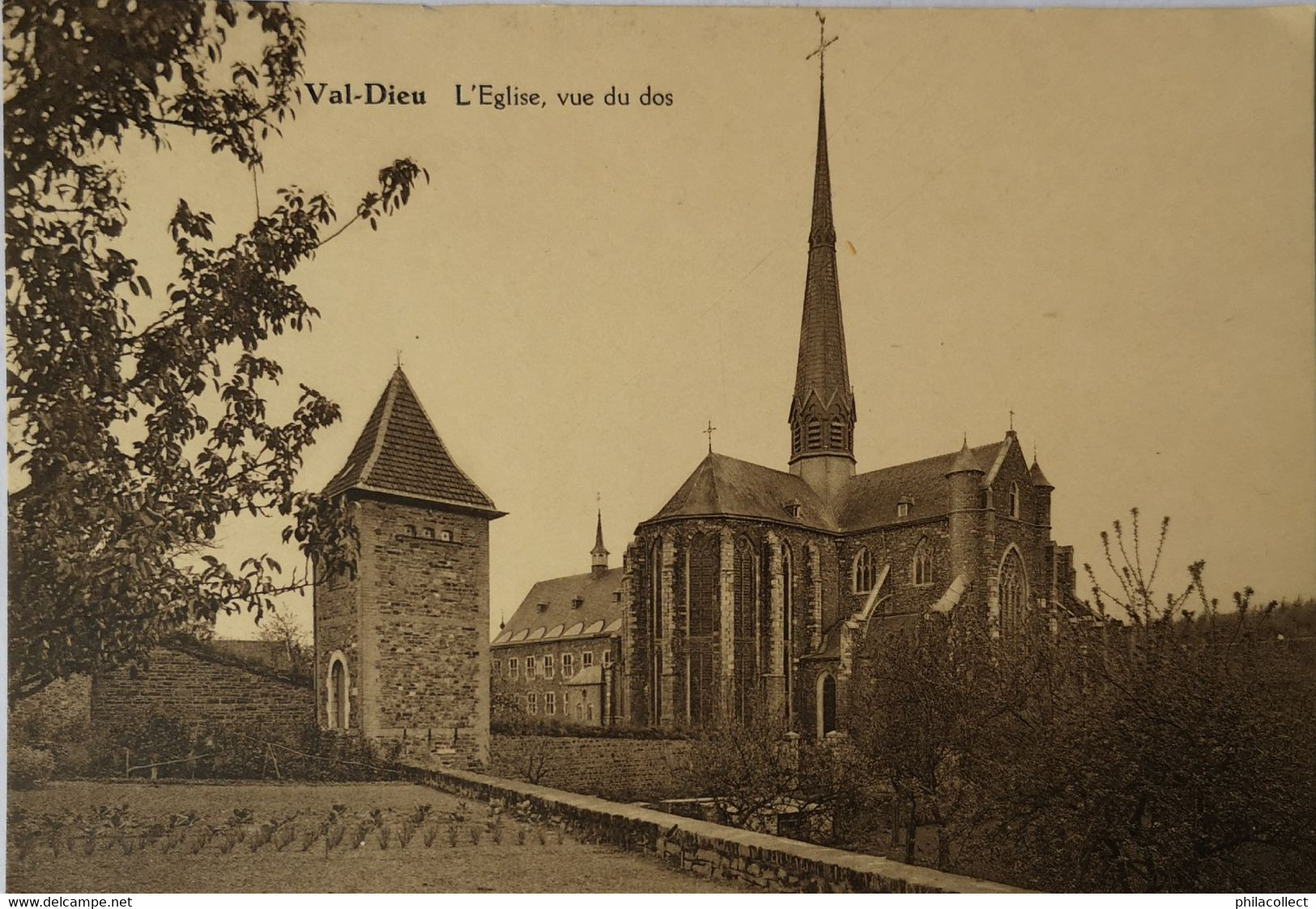 Val Dieu (Aubel) Eglise Vue Du Dos 19?? - Flobecq - Vloesberg