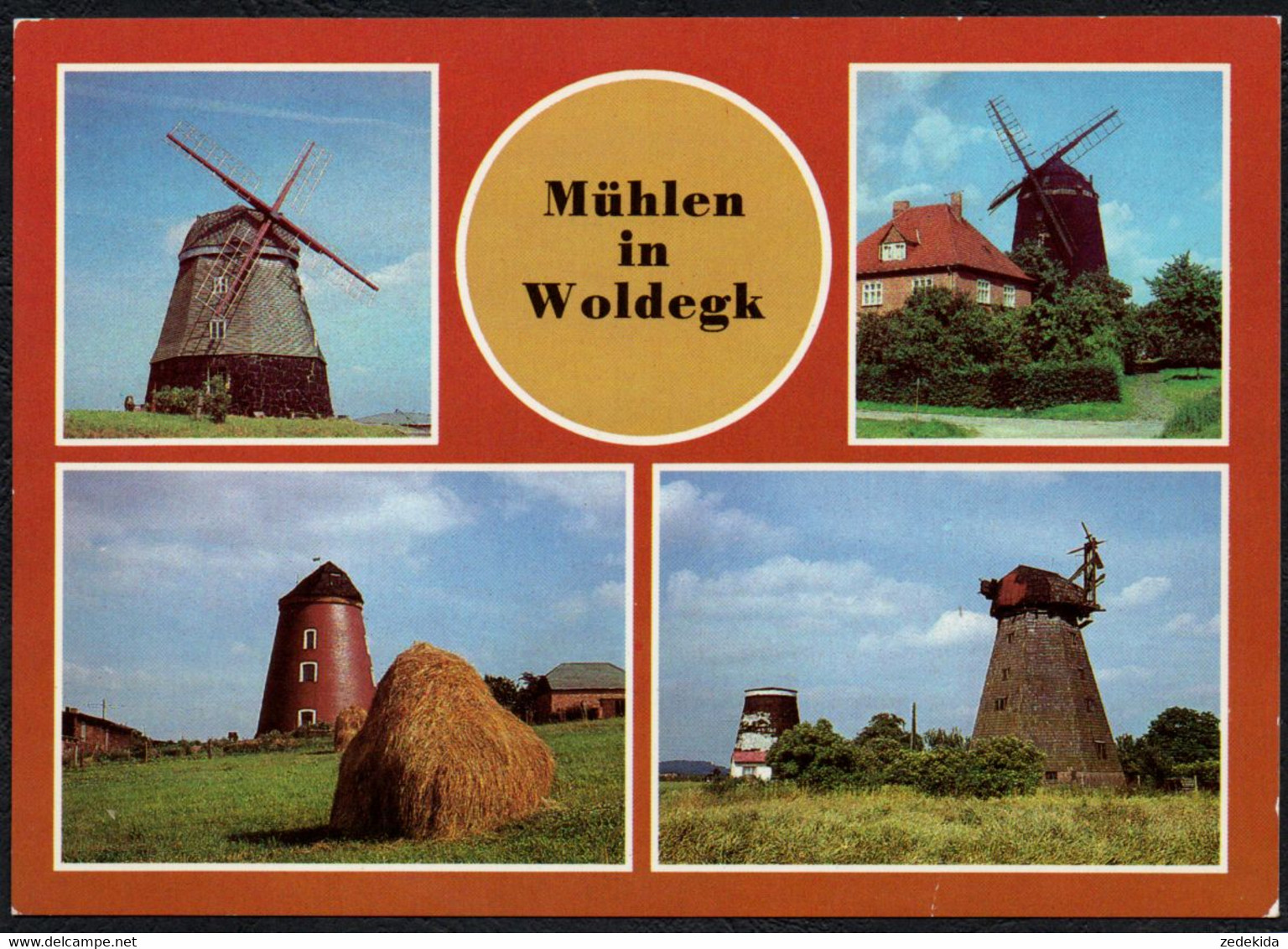 F1155 - TOP Woldegk - Windmühle Mühle - Bild Und Heimat Reichenbach - Strasburg