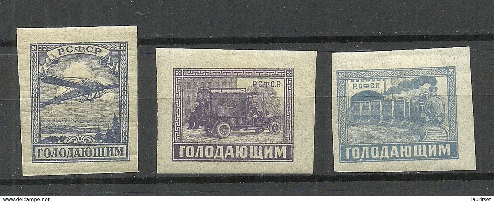 RUSSIA Russland 1922 Michel 191 - 193 * Transport - Sonstige & Ohne Zuordnung