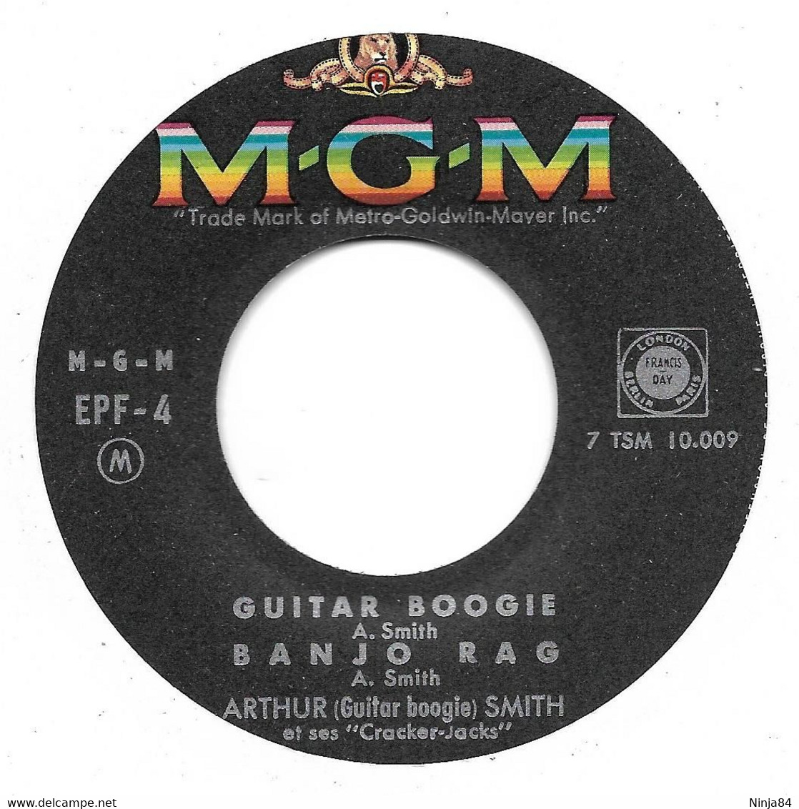 EP 45 RPM (7")  Arthur Smith  "  Guitar Boogie  " - Jazz