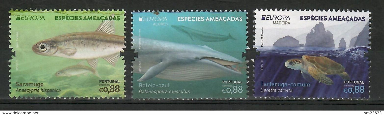 Portugal  / Azoren  / Madeira  07.05.2021 , EUROPA CEPT National Gefährdete Wildtiere - Postfrisch / MNH / (**) - Neufs