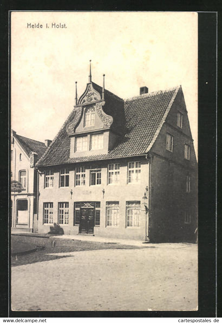 AK Heide / Holstein, Böttchernhaus In Der Marktstrasse - Heide