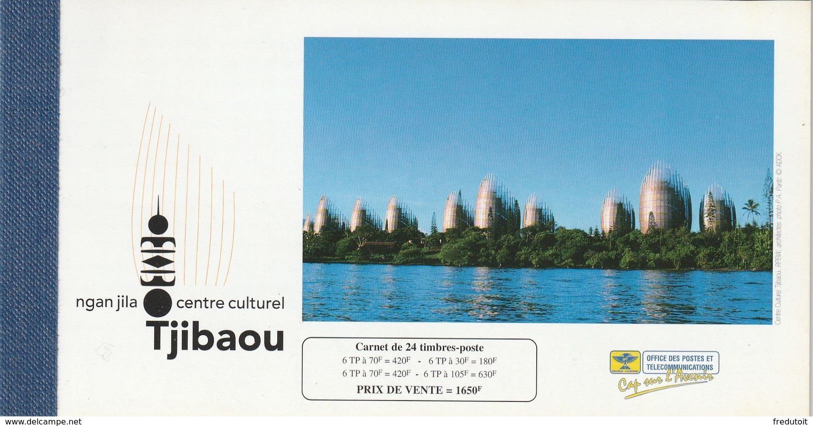 NOUVELLE CALEDONIE - CARNET N° C757 ** (1998) Le Centre Culturel Tjibaou - Markenheftchen