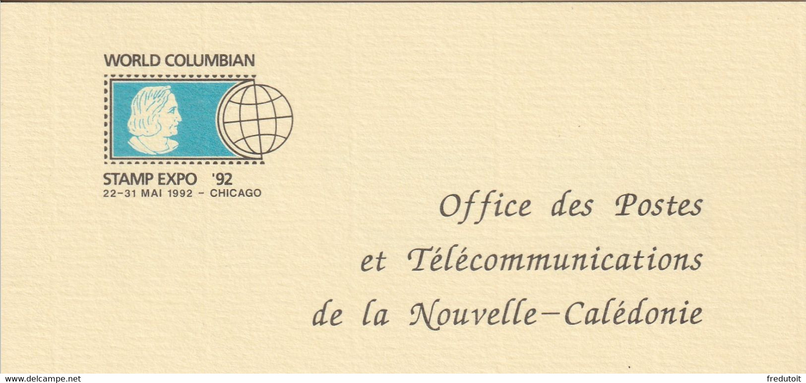 NOUVELLE CALEDONIE - CARNET N° C283 ** (1992) Christophe Colomb - Cuadernillos