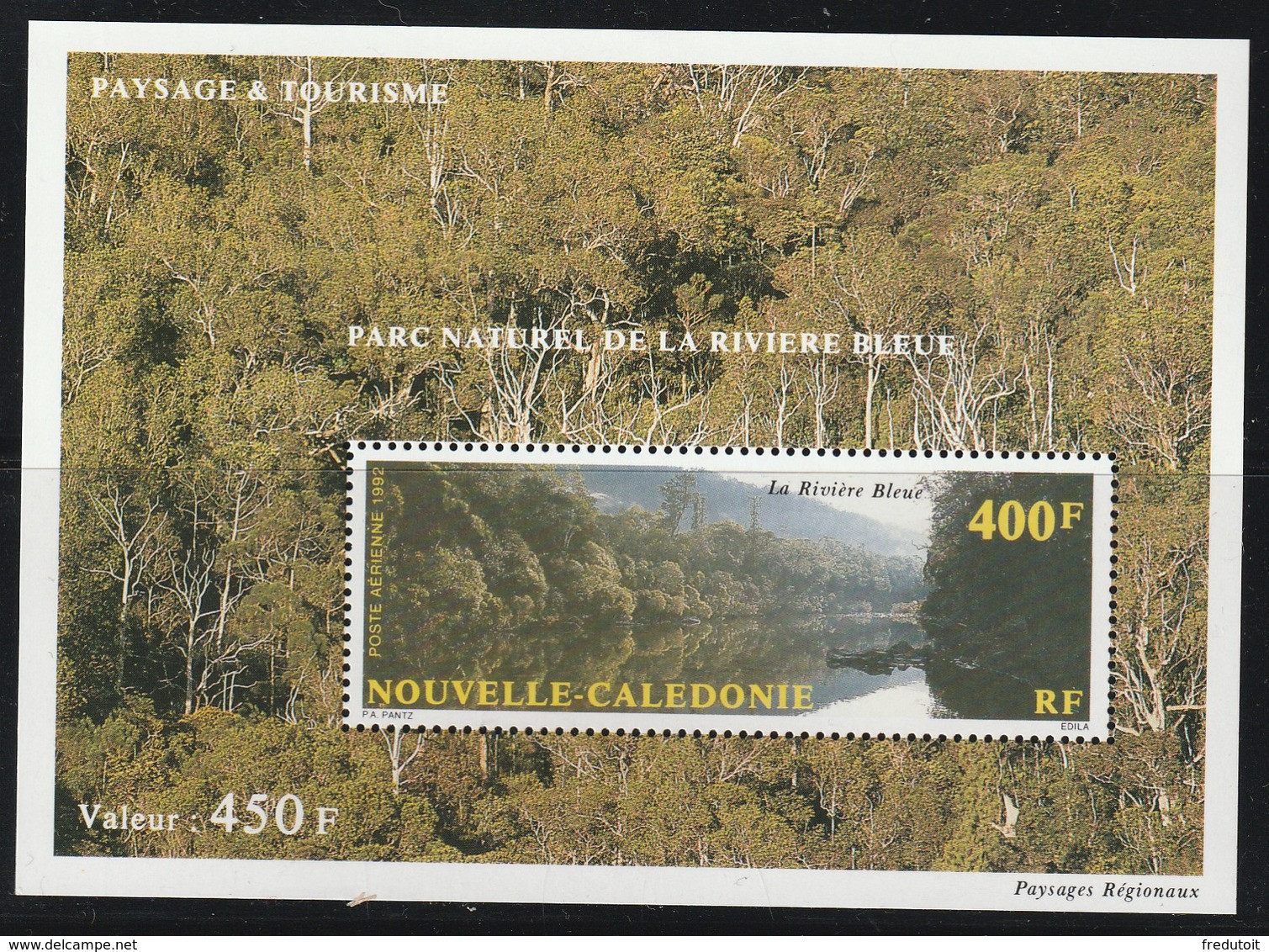 NOUVELLE CALEDONIE - BLOC N°12 ** (1992) Paysages - Blocks & Sheetlets