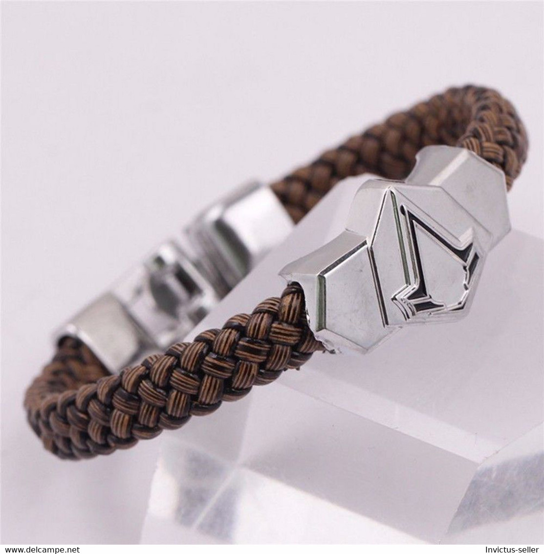 BRACCIALE CREED ASSASSIN'S BRACELET  ARMBAND БРАСЛЕТ PULSERA COLOR SILVER BROWN