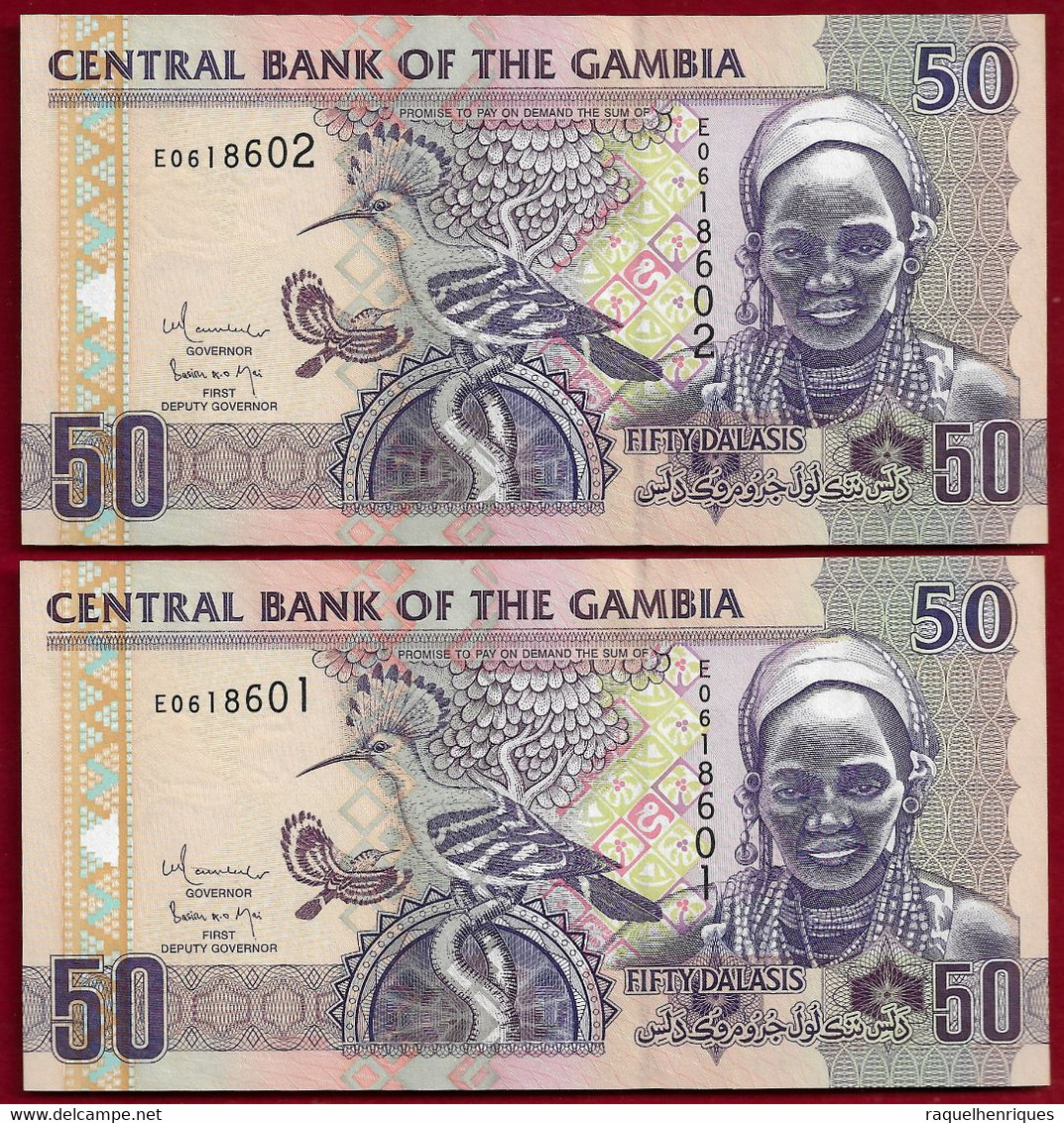 Gambia 50 Dalasis (2006) Pair Running Numbers Pick 28 (NT#01) - Gambie