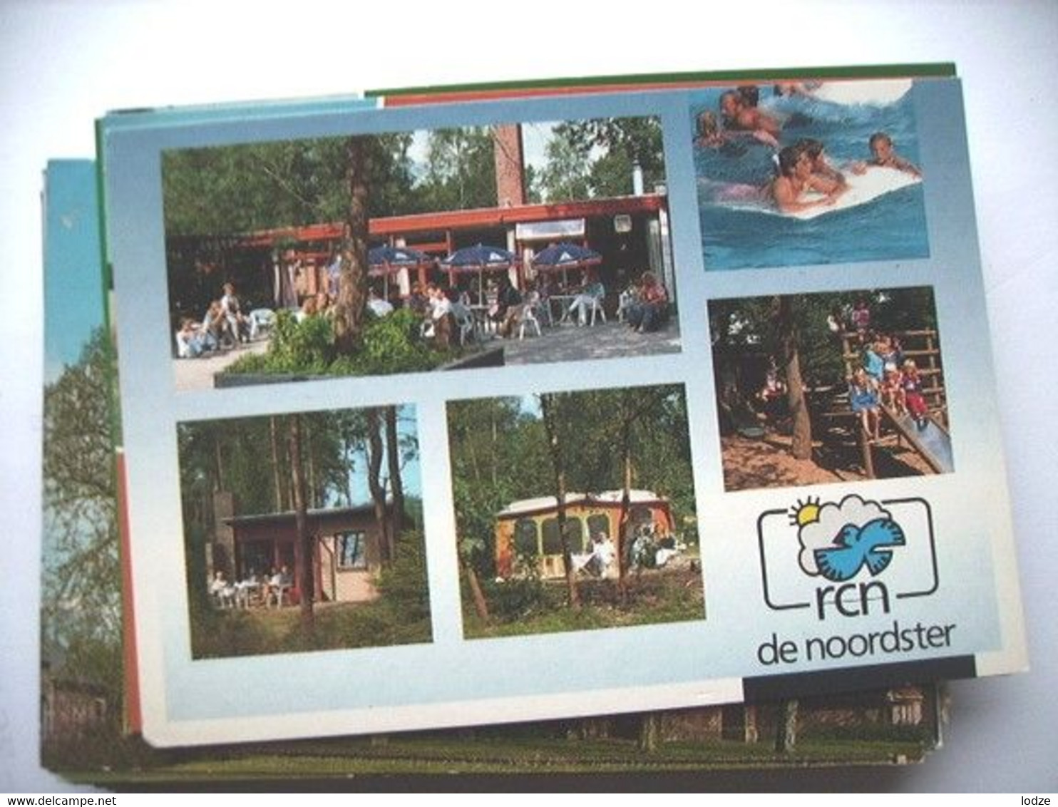 Nederland Holland Pays Bas Dwingeloo Met Camping De Noordster Blauw Omrand - Dwingeloo