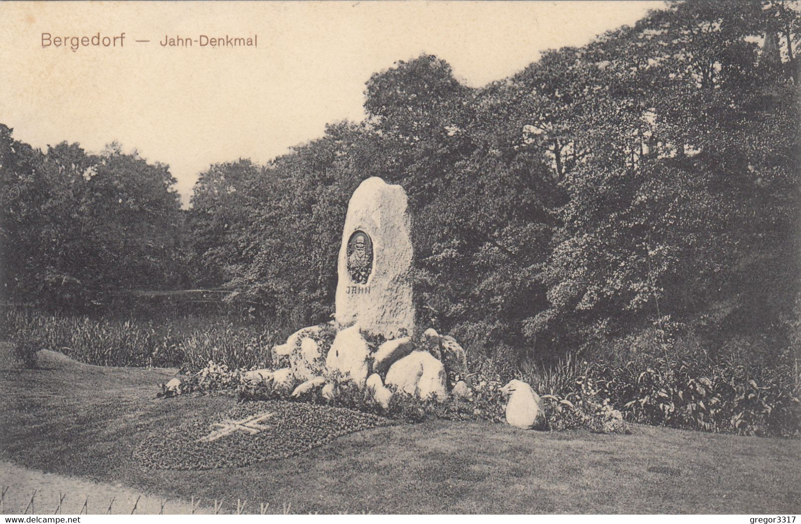 4753) BERGEDORF - JAHN DENKMAL -tolle Sehr Alte AK !! - Bergedorf