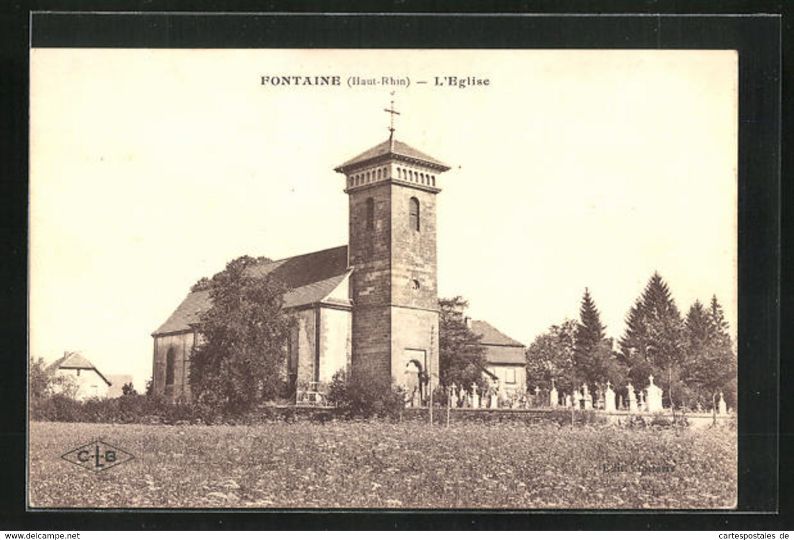 CPA Fontaine, L`Eglise - Fontaine