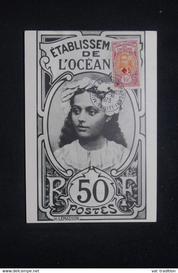 POLYNÉSIE - Carte Maximum En 1973 - Polynésienne - L 97698 - Maximum Cards