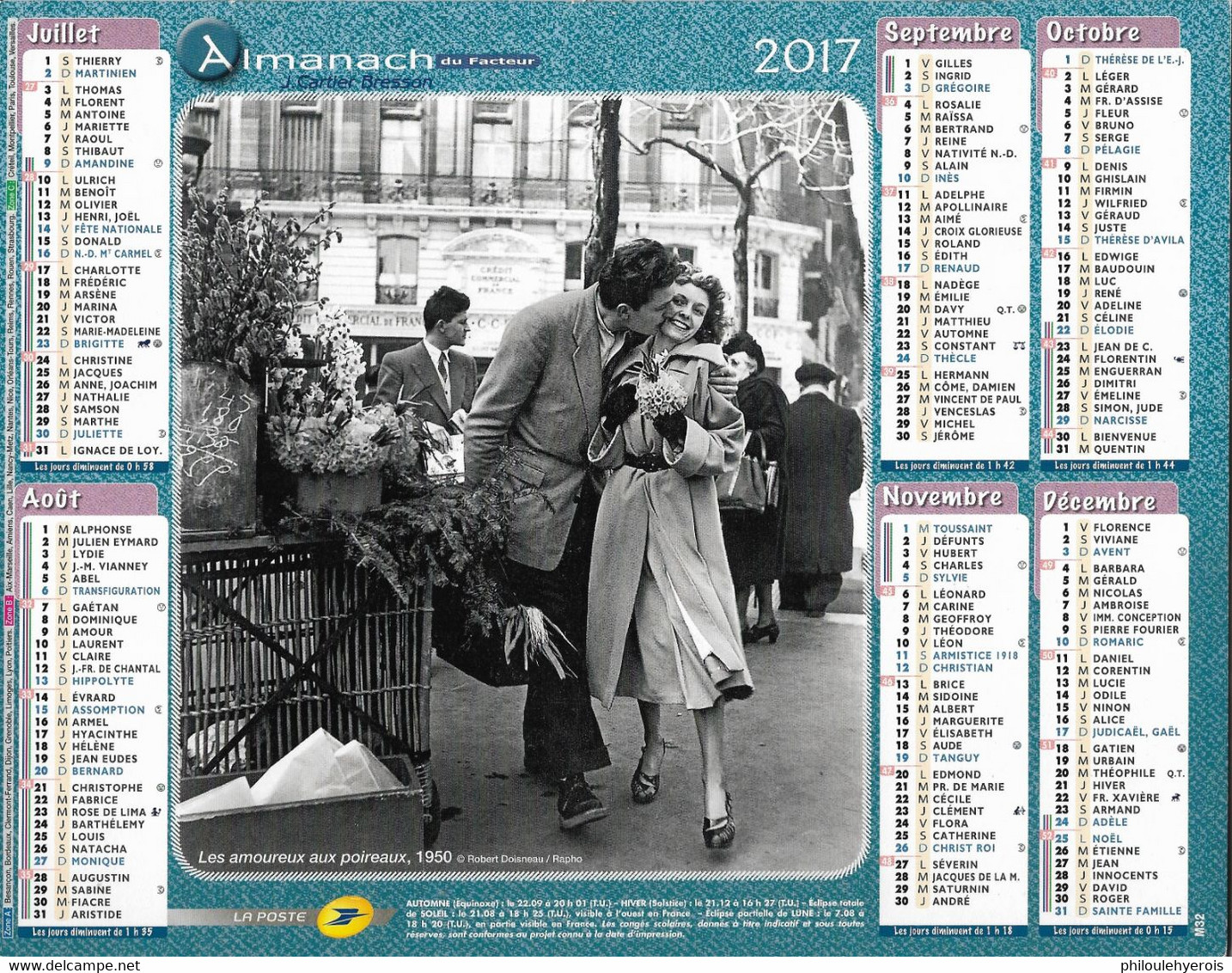 CALENDRIER 2017  PHOTO DOISNEAU - Grand Format : 2001-...