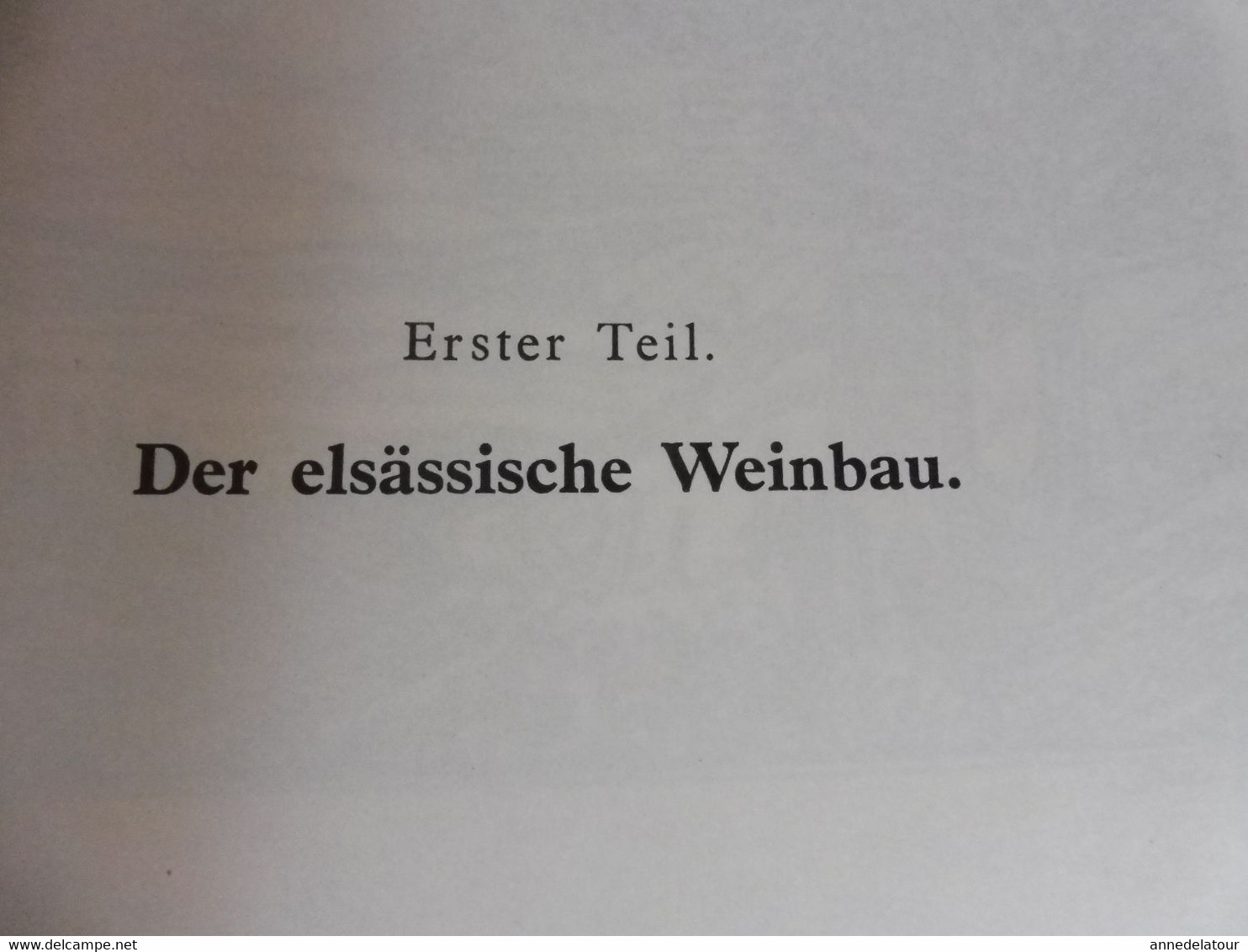 DER REBBAU DES ELSASS und die absatzgebiete seiner weine (Medard Barth) VIGNES D’ALSACE et débouchés de ses vins