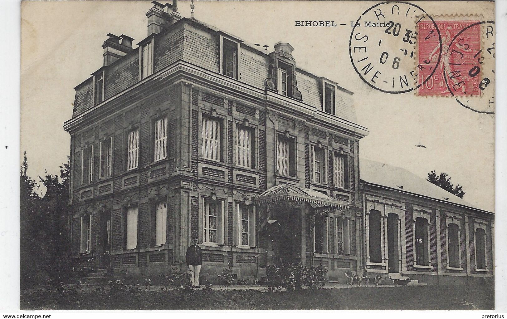 DEPT 76 - BIHOREL - LA MAIRIE - 1906 - Bihorel