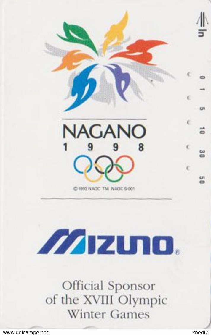 TC JAPON / 110-011 - SPORT - JEUX OLYMPIQUES NAGANO ** MIZUMO **  - OLYMPIC GAMES JAPAN Phonecard - Jeux Olympiques