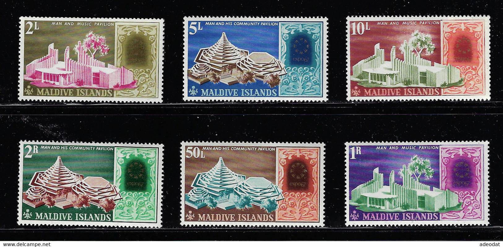 MALDIVE ISLANDS 1967 MONTREAL UNIVERSAL EXHIBITION - 1967 – Montreal (Canada)