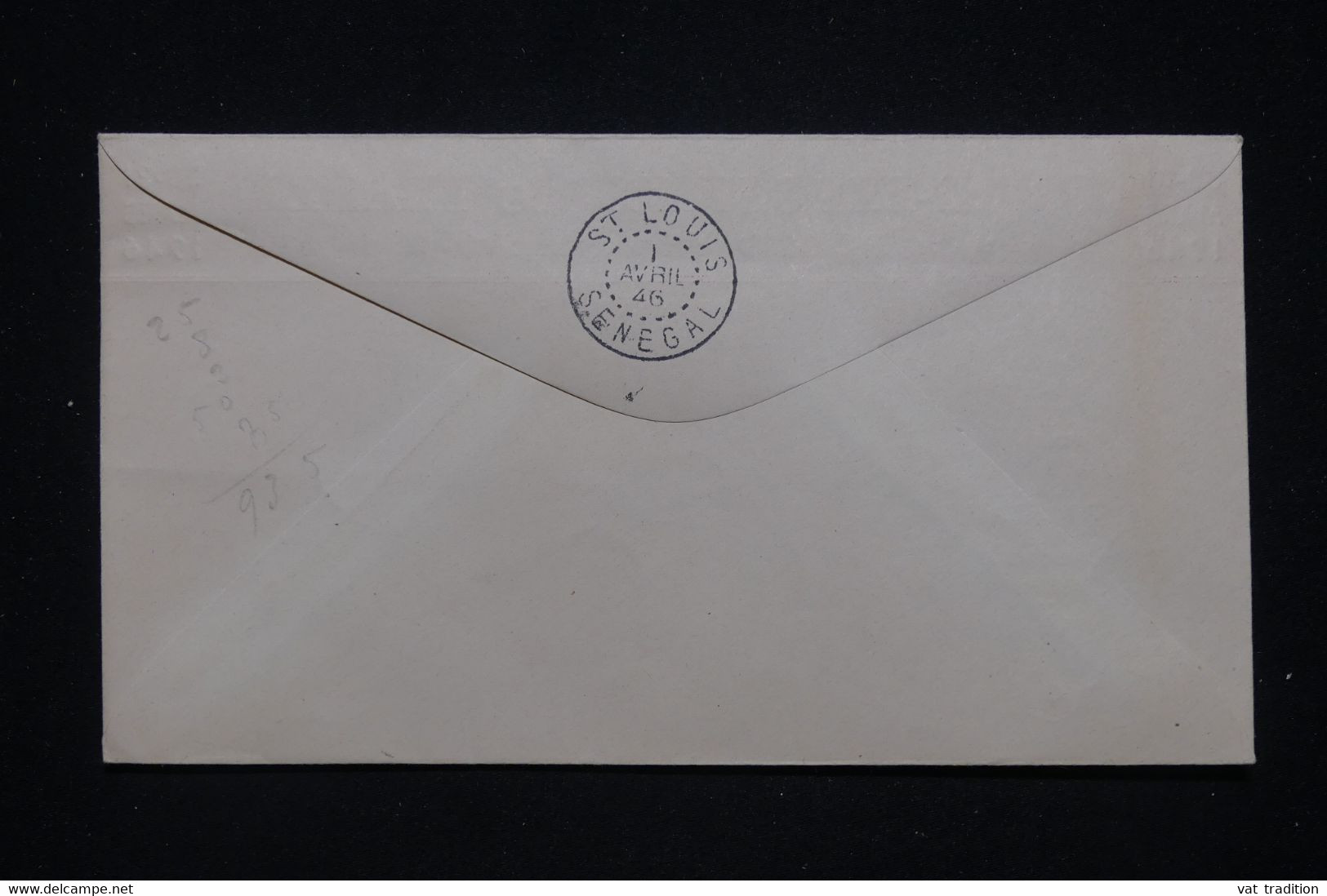 MAURITANIE - Enveloppe De La Foire Exposition Du Trarza à Rosso En 1946 Pour St Louis - L 97782 - Lettres & Documents