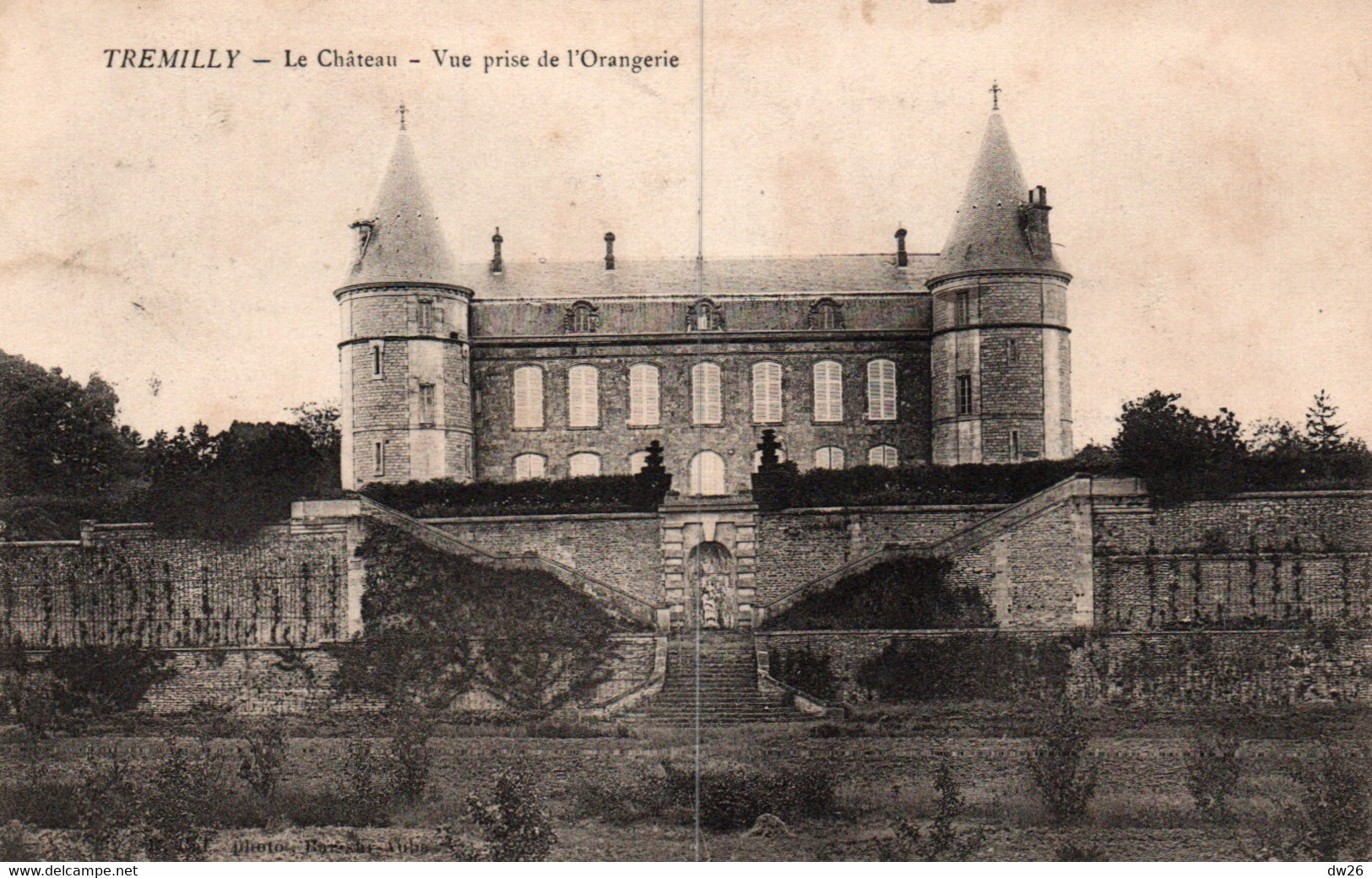 Doulevant (Haute-Marne) Tremilly: Le Château, Vue Prise De L'Orangerie - Edit. Photo Bar Sur Aube - Carte De 1911 - Doulevant-le-Château