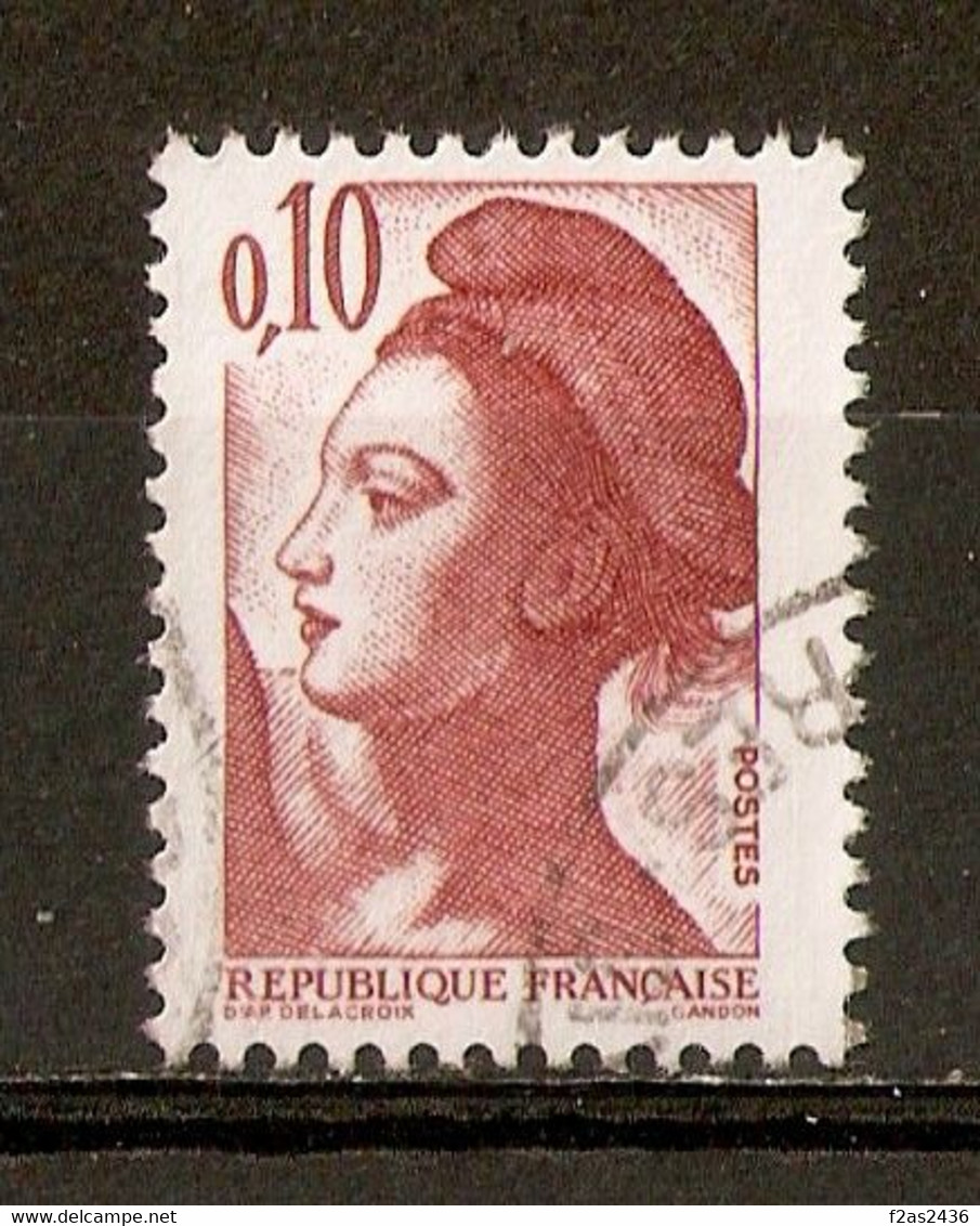 1982 Liberté De Gandon N°2179 - Variété 2 Bandes Phosphore Au Lieu D'une - Used Stamps