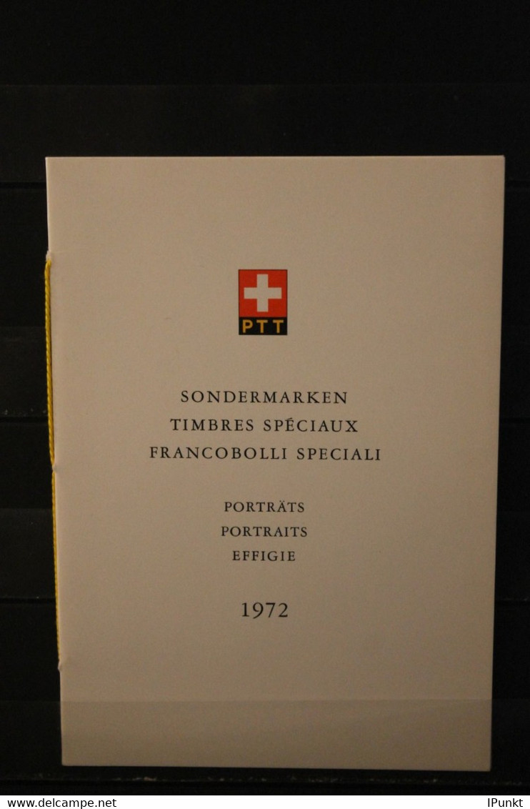 Schweiz 1972, PTT- Sammelheft  Nr. 114, Portraits, ESST - Autres & Non Classés